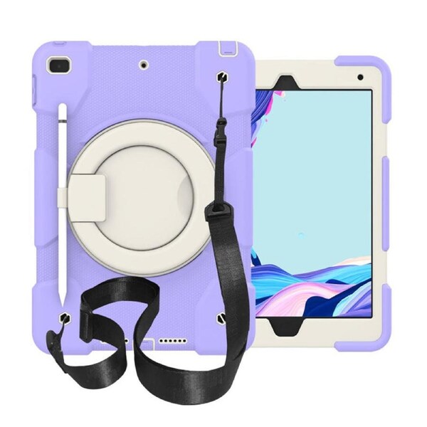 Nevenka iPad Case For iPad 10.2 with 360 Swivel Stand-Taro Purple