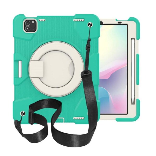 Nevenka iPad Case For iPad Air 5 with 360 Swivel Stand-Mint Green