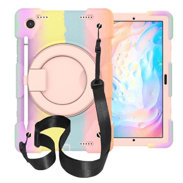 Nevenka Tab A 8 X200/X205 Samsung Tablet Case with 360 Swivel Stand-Colorful Rose Gold