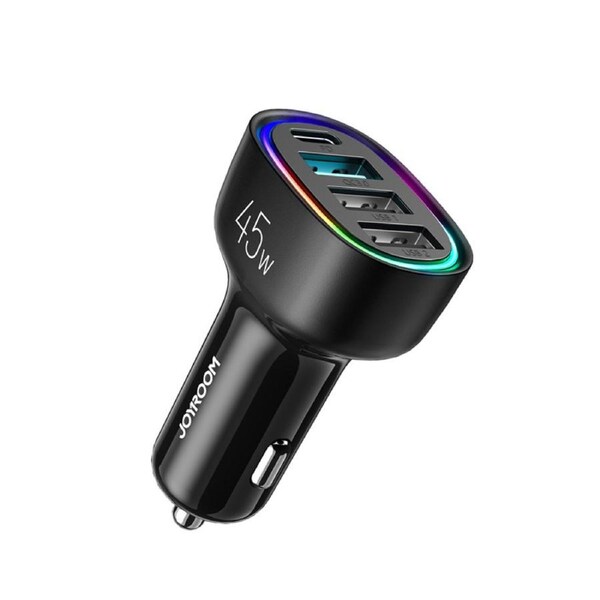 Nevenka 45W 4 Ports Fast Car Charger Adapter PD3.0 & QC3.0 Cigarette Lighter for iPhone Samsung