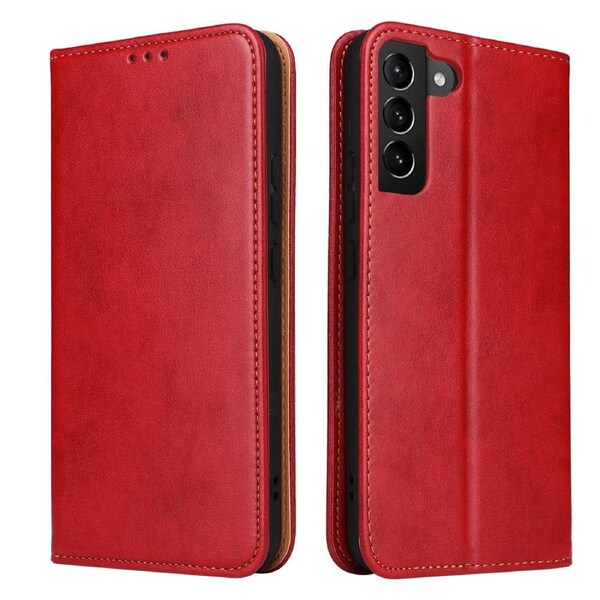 For Samsung Galaxy S23 Case Leather Flip Wallet Folio Cover Red