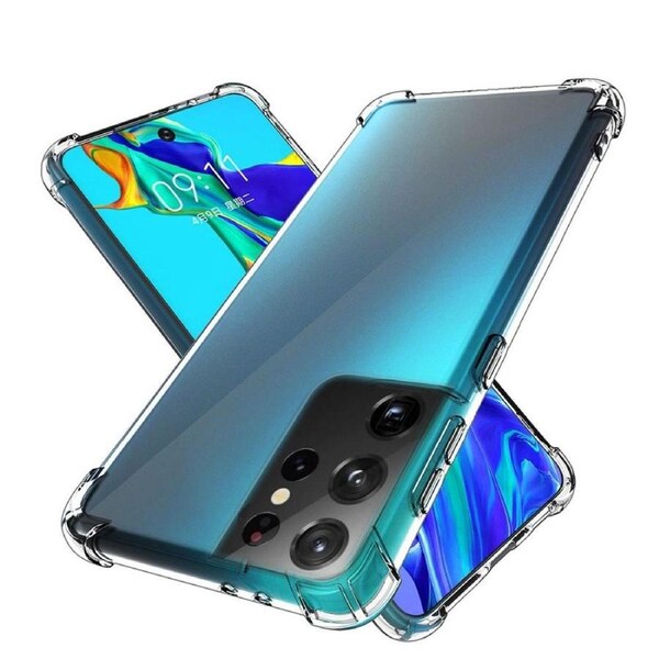 For Samsung Galaxy S23 Ultra Case Transparent TPU Light Protective Clear Cover