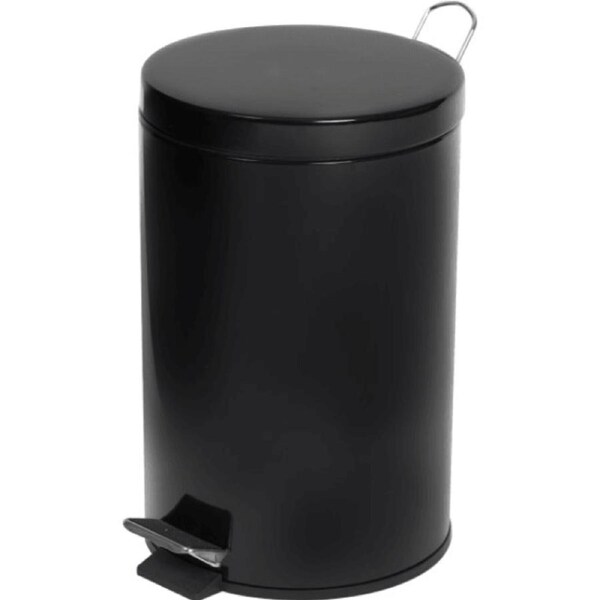 Compass Pedal Bin Powder Coated 12L Black 245x395mm