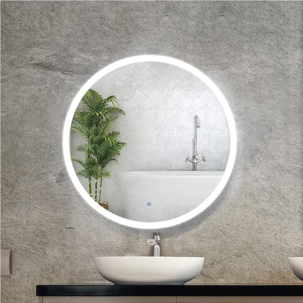 Embellir Makeup Mirror With Lights Wall Bathroom Round 50/60/70/80/90CM 80 cm diameter