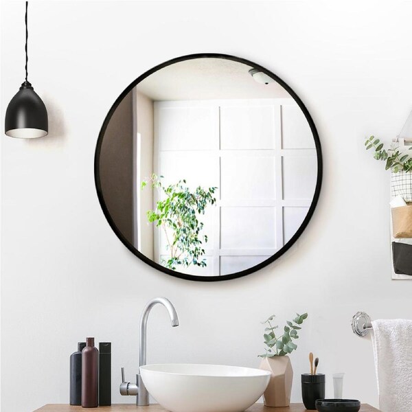 Embellir Round Wall Mirror Bathroom Makeup Vanity Shape 50/60/70/80/90CM 50 diametres