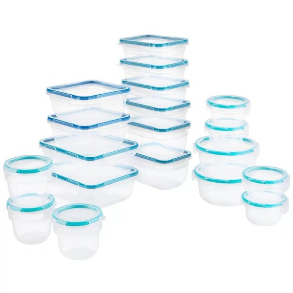 38 Piece Food Storage Containers Airtight Stackable Freezer Microwave Safe Snapw