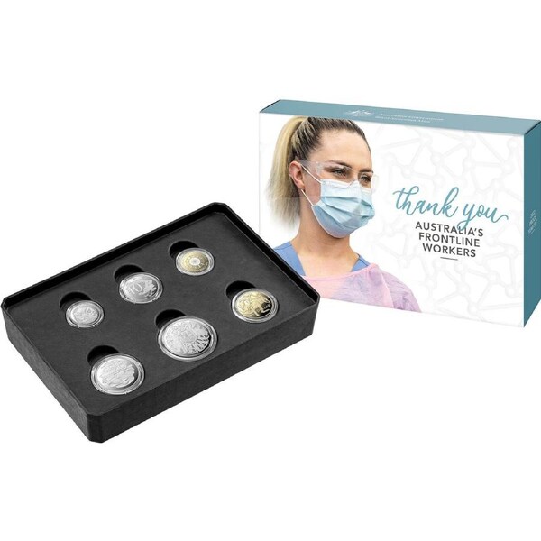 (NB) Frontline Workers Six Coin Set 2022 Six Coin Proof Year Set