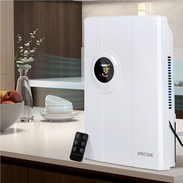 Spector 2L Portable Dehumidifier Air Purifier Dual Core White