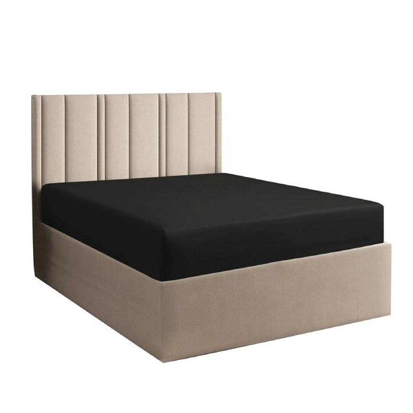 Egyptian Cotton Fitted Sheet - Black King