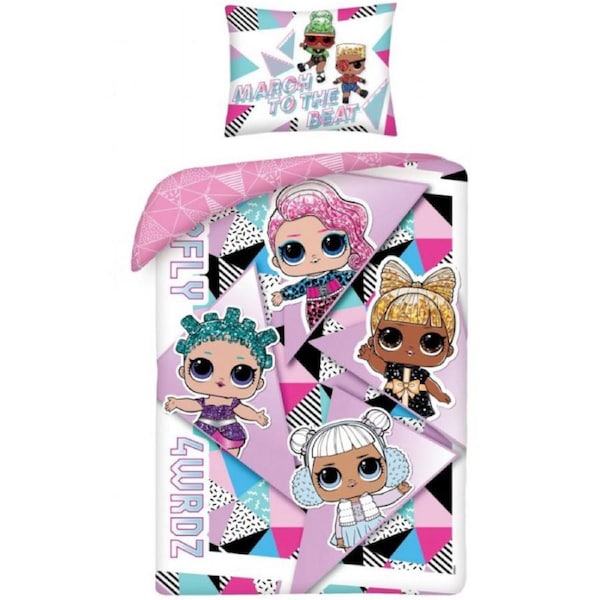 LOL Surprise March to the Beat Quilt Cover Set Single Bed Size