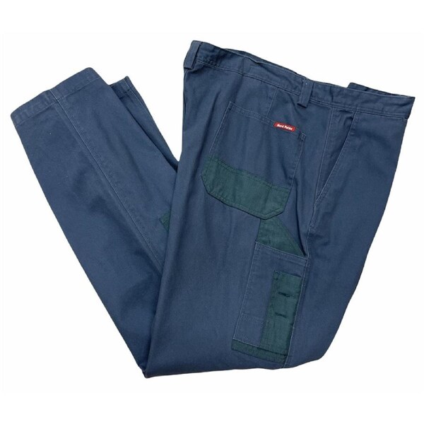 HARD YAKKA Legends Work Cargo Pants Cotton Drill Utility Pockets Trousers Y02900 Garden Green (518) / 77R
