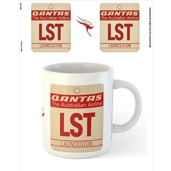 Qantas Lst Airport Code Tag-Mug