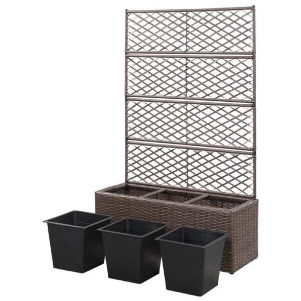 Raised Garden Bed Planter Boxes Plant Trellis Outdoor Vegetable Flower Box 83x30