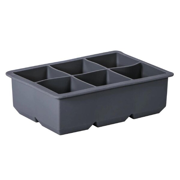 Avanti Silicone 6 Cup King Ice Cube Tray - Charcoal