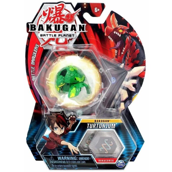 Bakugan, Turtonium, 2-inch Tall Collectible Transforming Creature, for Ages 6 and Up