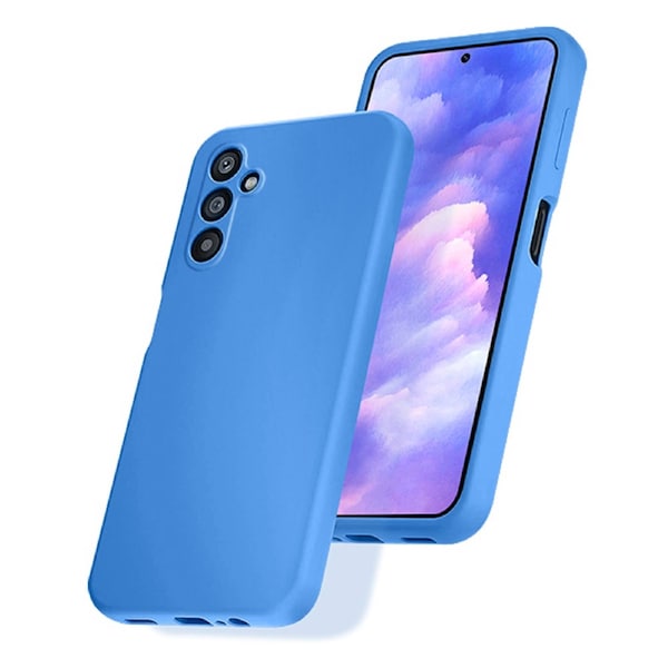 ZUSLAB Galaxy A54 5G Case Nano Silicone Shockproof Gel Rubber Bumper Protective Cover for Samsung (2023) - Blue