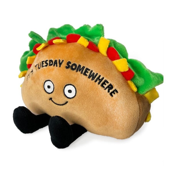 "It's Tuesday Somewhere" Plush Taco
