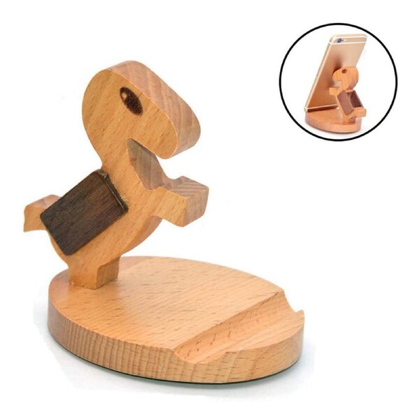 Nevenka Wood Cellphone Holder Cute Desktop Phone Stand-Horse