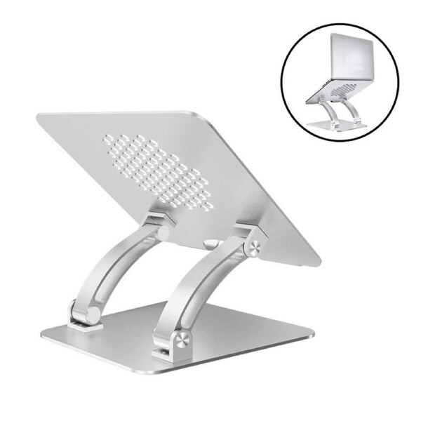 Nevenka Laptop Stand Ergonomic Height MacBook Stand for Desk-Sliver