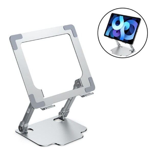 Nevenka Portable Tablet Stand Desktop iPad Holder for Samsung Galaxy-Sliver