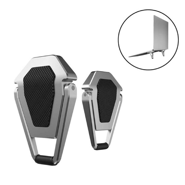 Nevenka 2Pcs Mini Portable Invisible Laptop Stand Foldable Notebook Holder