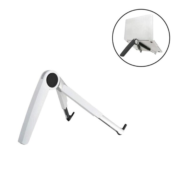 Nevenka Portable Tablet Stand Multifunction Folding Bracket-White