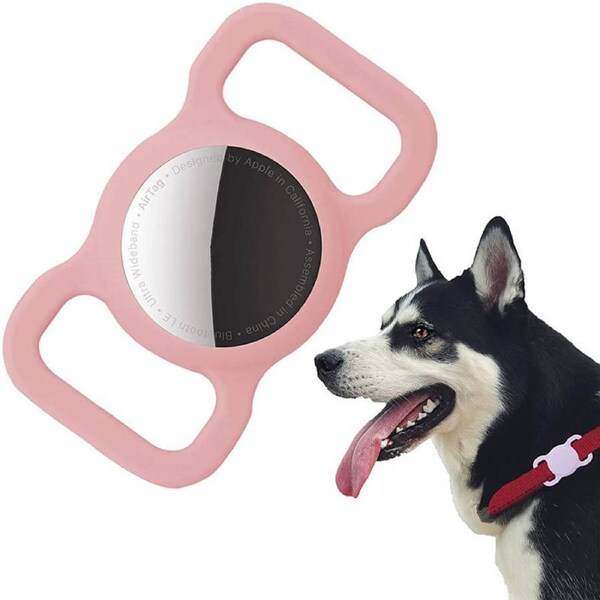 Nevenka Case for Airtag GPS Tracker for Dog Cat Collar Accessories-Pink