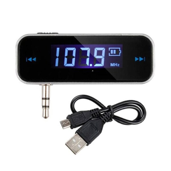 Nevenka FM Transmitter Audio Adapter Car Kit for Car iPad Smart Phones MP3 MP4 Audio Players