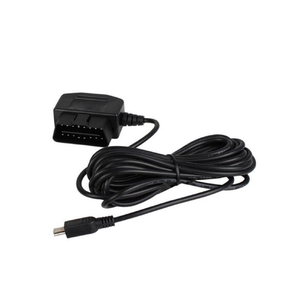 Nevenka Universal OBD Power Cable for Dash Camera 24 Hours Surveillance with Switch Button Micro USB Port