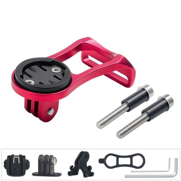 Nevenka Bicycle Code Meter Extension Bracket Base for Garmin Edge-Red