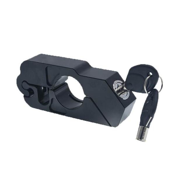 Nevenka Motorcycle Lock Heavy Duty Anti-Theft Adjustable Bike Handlebar Lock for Protection-Black