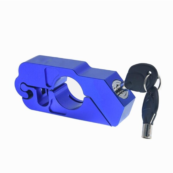 Nevenka Motorcycle Lock Heavy Duty Anti-Theft Adjustable Bike Handlebar Lock for Protection-Blue