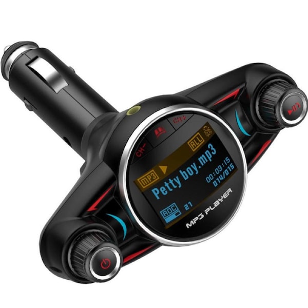 Nevenka FM Transmitter Wireless Bluetooth 4.0 Car MP3 Player AUX Audio Receiver USB Charger