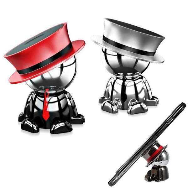 Nevenka Magnetic Car Phone Holder 360 Rotation Aluminum Alloy Mount For iPhone Samsung Phones