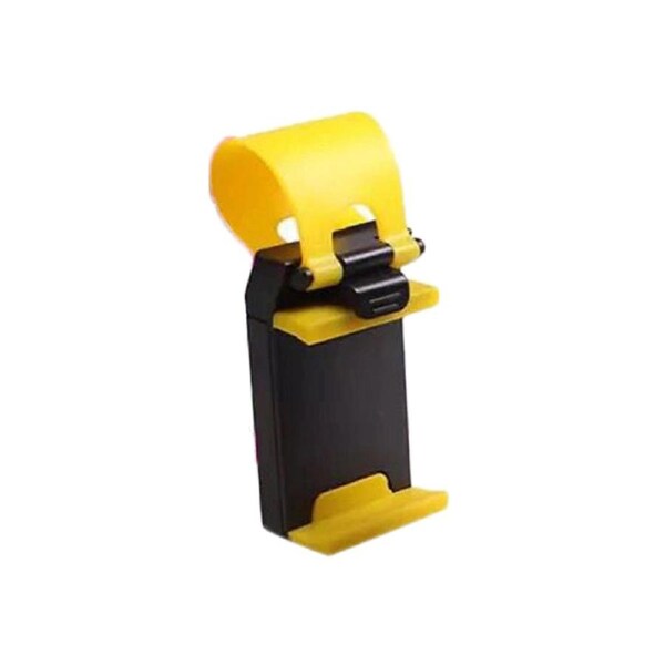 Nevenka 2Pcs Car Steering Wheel Phone Mount Universal Portable-Yellow