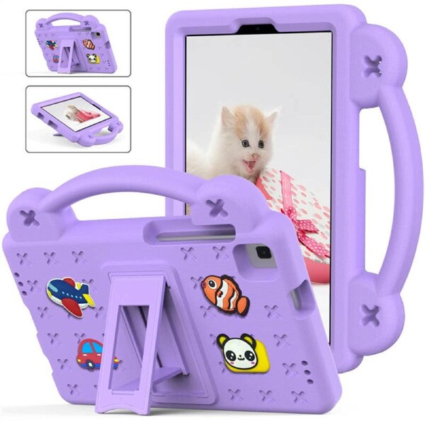 Nevenka Cartoon EVA Full Body Protective Tablet Case for Samsung Tab A7 Lite 8.1(2021) T220-Purple
