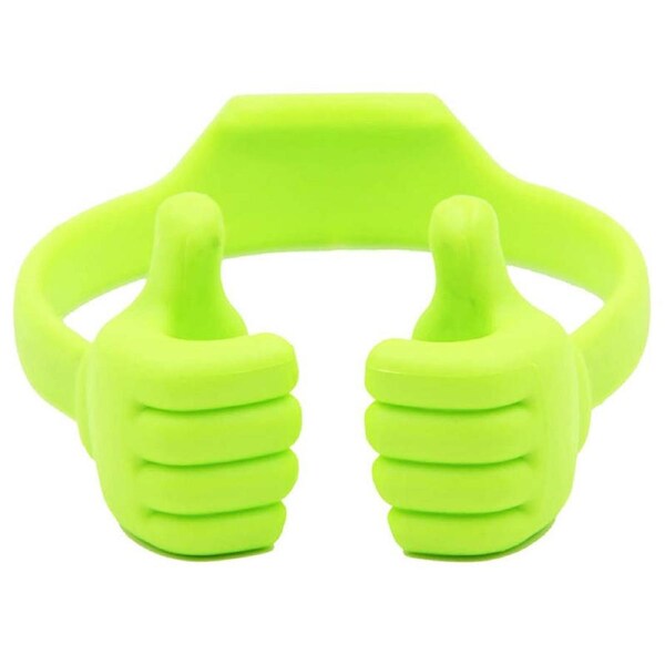 Nevenka Flexible Thumb Cell Phone Holder Tablet Holder for Desk-Green