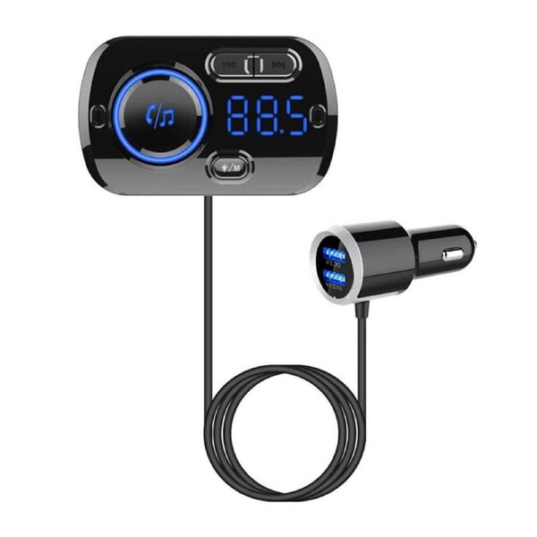 Nevenka Car Bluetooth FM Transmitter Music Player With Bluetooth FM Frequency Support-BC49BQ