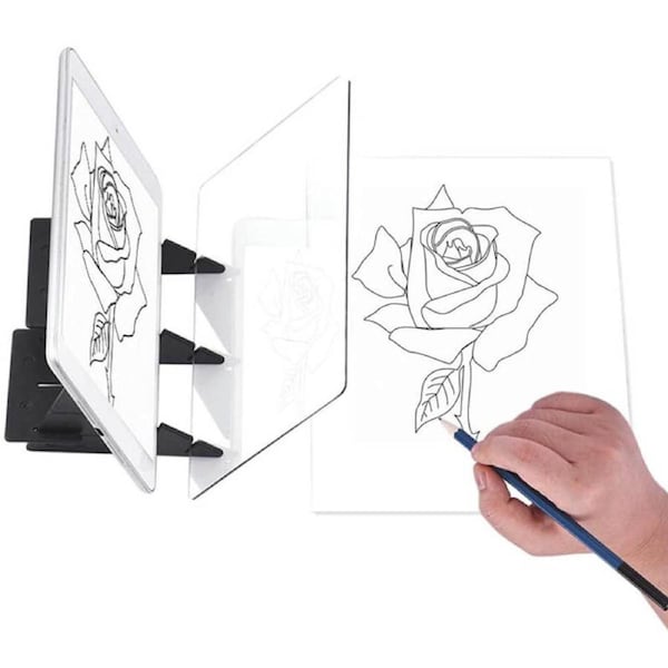 Nevenka Optical Drawing Board Sketching Tool Acrylic Sketch Drawing Painting Artifact-Black