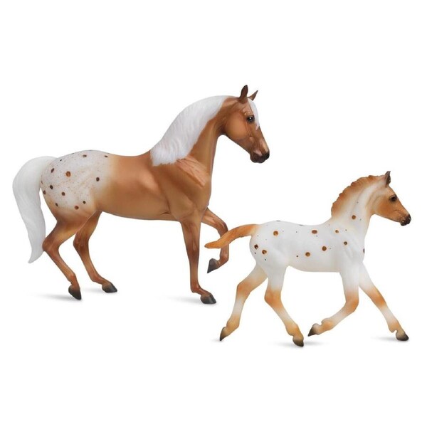 Breyer Horses Appaloosa Effortless Grace Horse & Foal Set Freedom 1:12 Scale Figure 62224