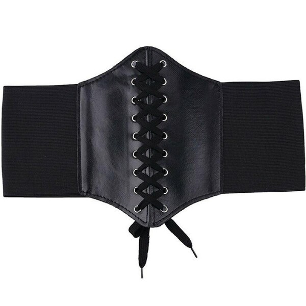 Women Wide Waist Belt Elastic Buckle Dress Ladies Stretch Corset Cinch Waistband