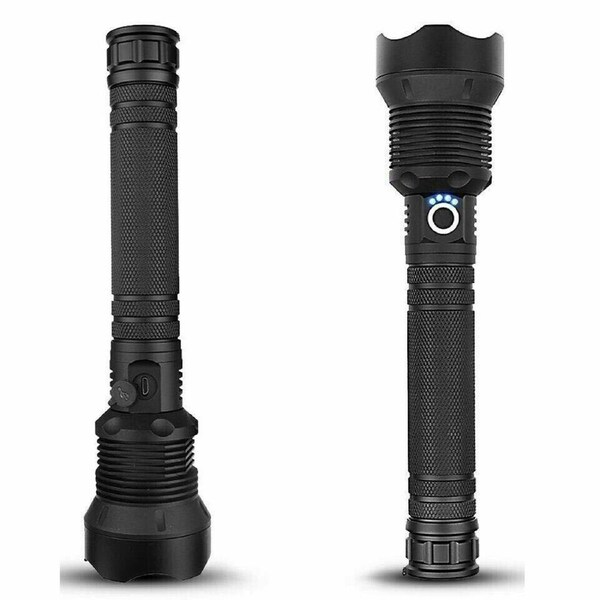 1100000 Lm Rechargeable XHP90 Most Powerful LED Flashlight USB Zoomable Torch