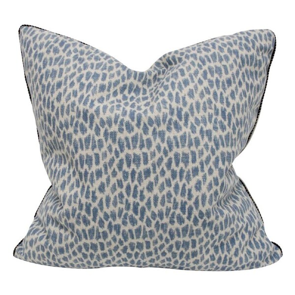 Seat Sofa/Bed Cushion Safari Blue Indoor PolyLinen Home Decor Square 50x50cm