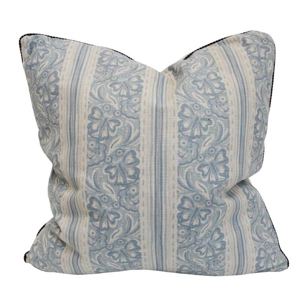 Seat Sofa/Bed Cushion Hemp Blue Indoor PolyLinen Home Decor Square 50x50cm