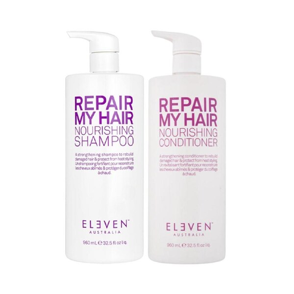 Eleven Australia Repair My Hair Nourishing Shampoo & Conditioner 960mL Duo
