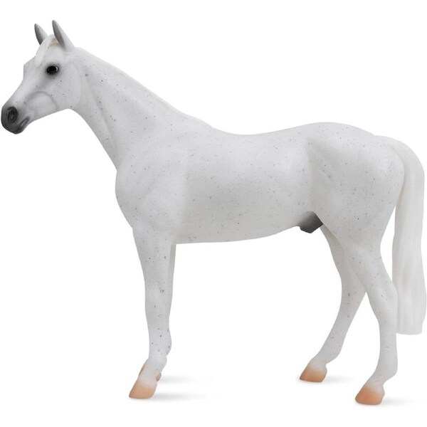 Breyer Horses Fleabitten Grey Thoroughbred Freedom 1:12 Scale 1054