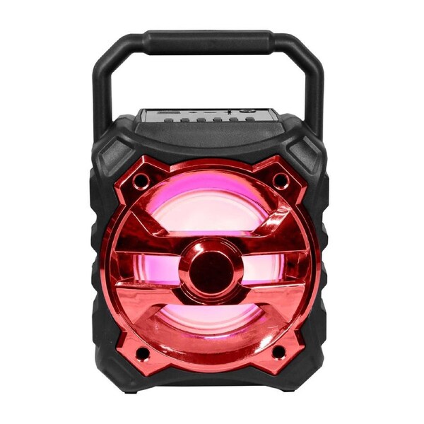 Laser Red Wireless Bluetooth Speaker - Party & Karaoke Compatible