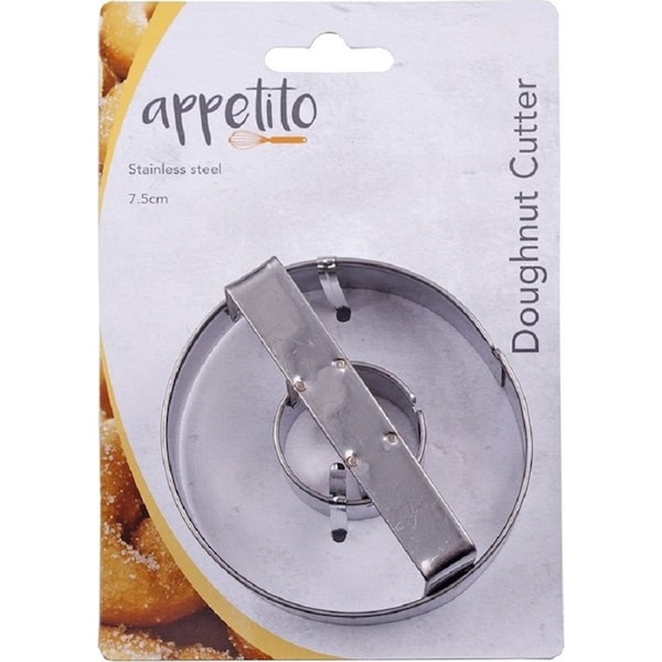 Appetito Stainless Steel Doughnut Cutter 7.5cm