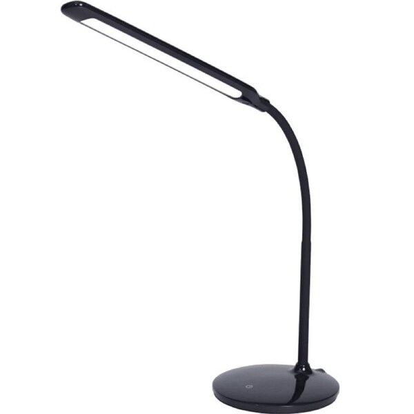 Nero Black Flexi Desk Lamp LED Flexible 3 Dimmer Level