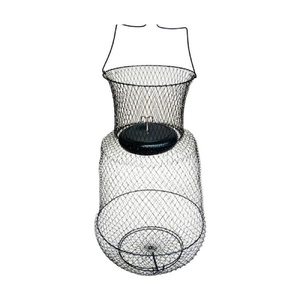 Seahorse Floating Collapsible Wire Creel -Wire Fish Keeper Net/Basket with Float